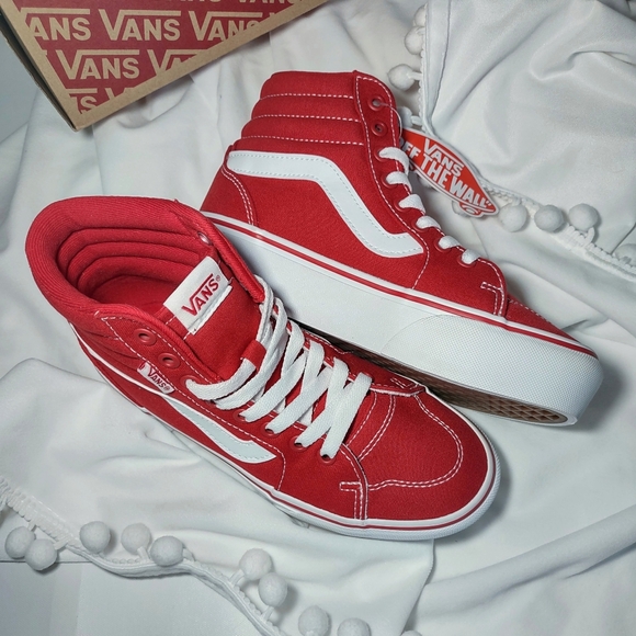 Van's Filmore Hi Top Tango Red Platforms  size 6 - Picture 8 of 8